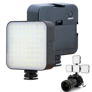 DJI OSMO 소니 DSLR 고프로 카메라용 충전식 미니 휴대용 LED 비디오 라이트, 콜드 슈 3 개 포함, 사진 필 라이트, 5W, 6500K