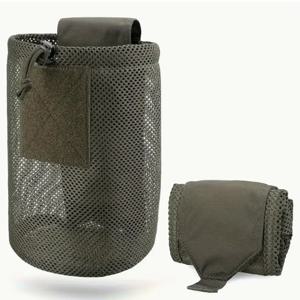 나일론 새로운 롤업 메쉬 덤프 파우치 잡지 보관 미니 접이식 그물 포켓 EDC 전술 야외 스포츠 캠핑 사냥
