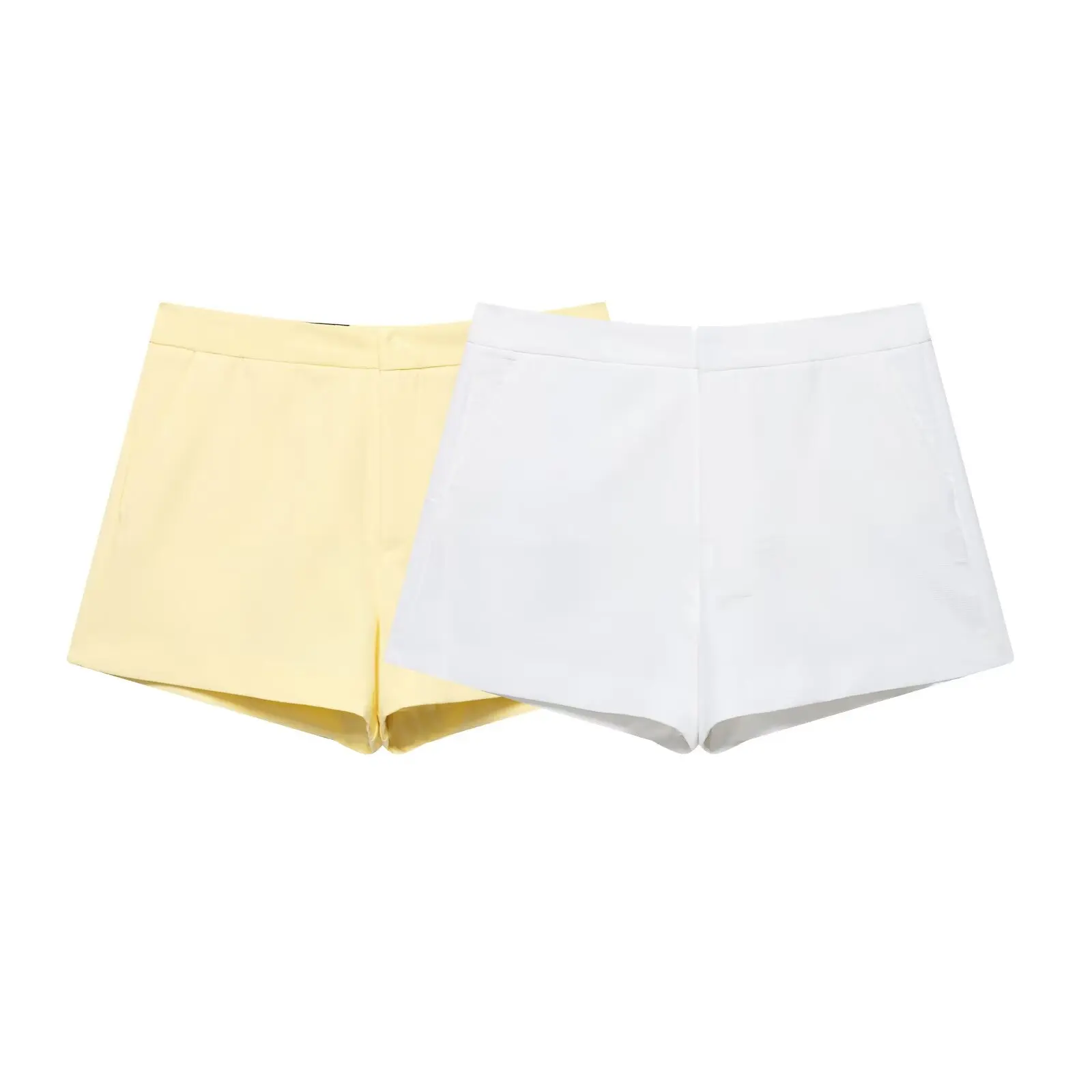 2025년 신상 여름 여성 의류 캐주얼 패션 심플 편안한 분위기 하이웨이스트 반바지 캐주얼 팬츠