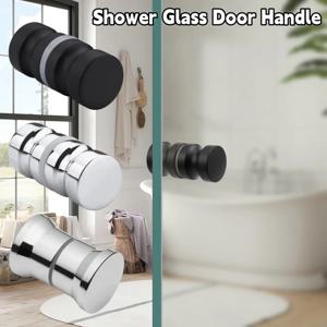 세련된 샤워 유리 도어 핸들, 슬라이딩 샤워 도어 손잡이, 욕실 유리 도어 용 양면 당김 하드웨어 교체 부품