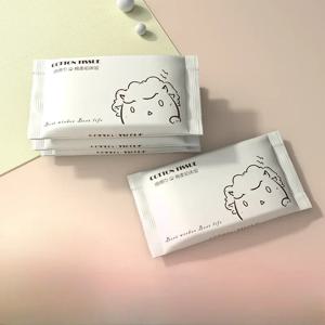 20 개/가방 일회용 페이스 타올 소프트 개별 포켓 페이퍼 티슈 페이셜 클렌징 습식 드라이 메이크업 물티슈 티슈 손수건