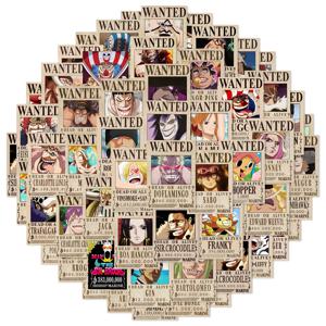 50PCS Anime 원피스 구함 포스터 스티커 멋진 낙서 데칼 DIY 전화 가방 노트북 냉장고 벽 장식 스티커 장난감