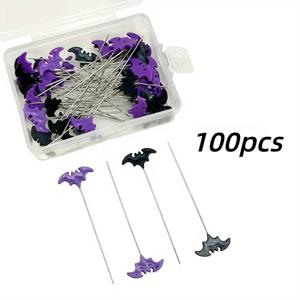 DIY 공예 및 장식용 여러 가지 빛깔의 자수 박쥐 바느질 바늘 세트, 100 개
