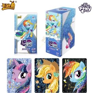 KAYOU 정품 마이 리틀 포니 카드 우정 영원히 영광스러운 달 팩 반짝이는 컬러 보석 애니메이션 소장 카드