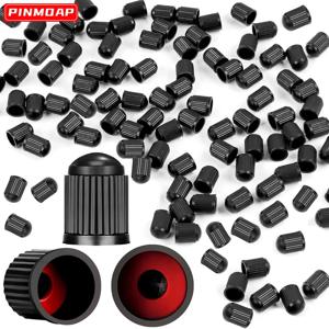 자동차 타이어 밸브 스템 캡 O 고무 링이있는 범용 플라스틱 타이어 밸브 캡 자동차 타이어 밸브 플라스틱 블랙 타이어 밸브 커버