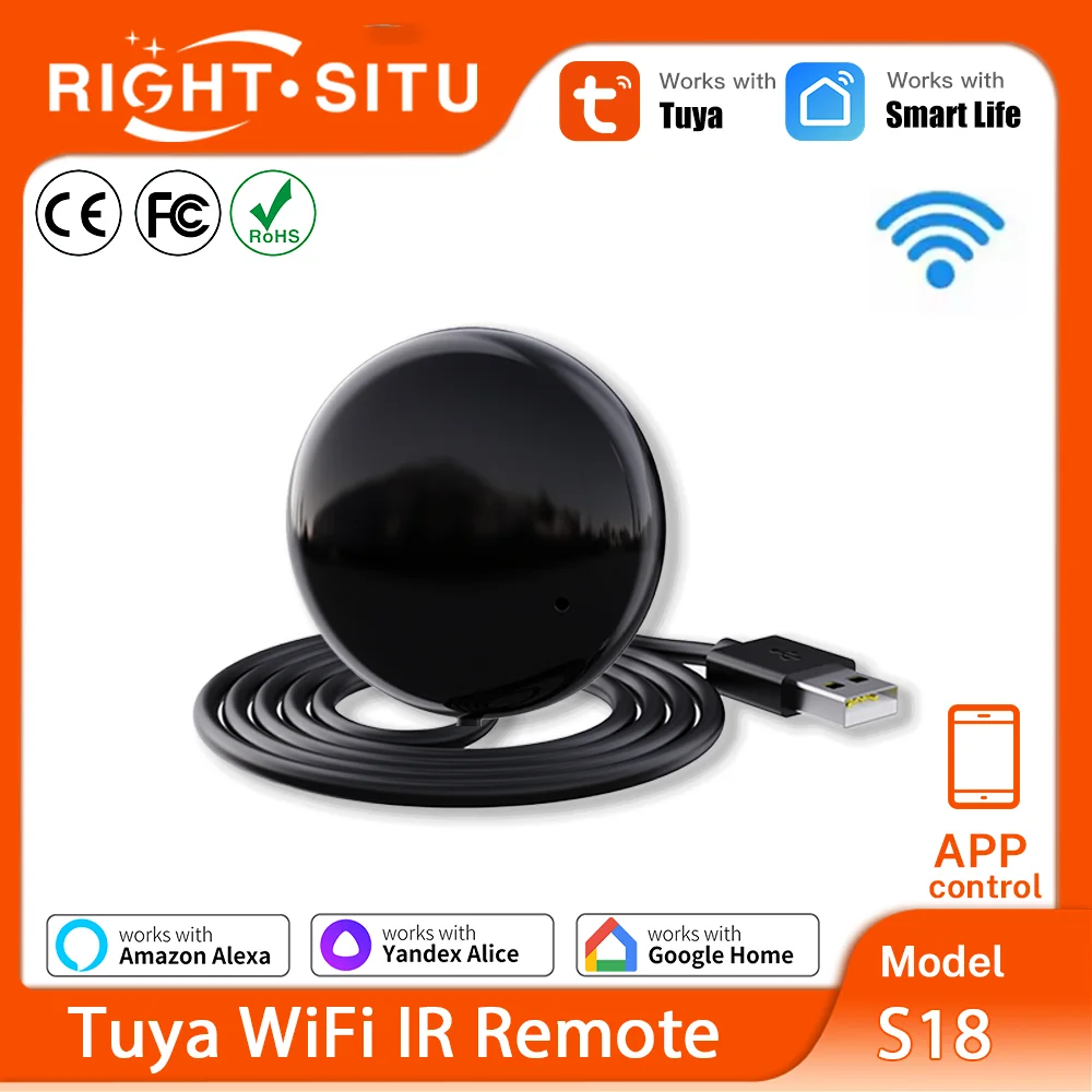 투야 와이파이 IR 리모컨 스마트 IR 리모컨 앱 리모컨 S18 라이트시투 구글 홈 얀덱스 스마트라이프 알렉사와 호환