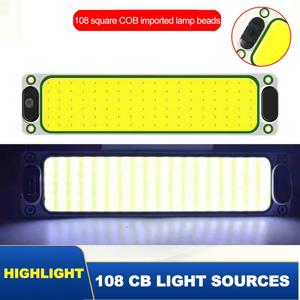 SEAMETAL 54/108LED 12-24V 자동차 독서등 LED 야간 스트립 조명 실내등 천장등 (밴, 트럭용 온오프 스위치 포함)