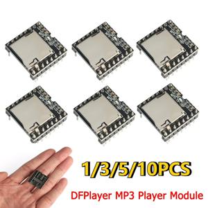 1-10개 DFPlayer 미니 MP3 모듈 키트 16P TF 카드 U 디스크 미니 MP3 DF 플레이어 오디오 음성 모듈 보드 MP3-TF-16P 아두이노용