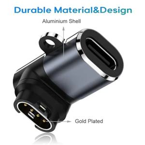 가민 페닉스 8 7 7S 7X 6S 6 포러너 955 965 콰틱스 USB-C 충전기 스마트워치 충전 어댑터 가민 충전 케이블 어댑터