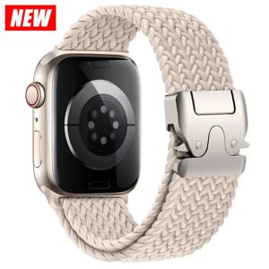 Apple watch 용 밴드 10 46mm 42mm 45mm 울트라 49mm 44mm 41mm 땋은 나일론 스포츠 correa iWatch 스트랩 시리즈 9 8 SE 5 6 7 팔찌