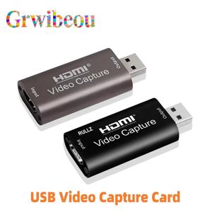USB 2.0 비디오 캡처 카드 1080P USB 2.0 HDMI 게임 그래버 박스 (DVD 카메라 PC 녹화용) 라이브 스트리밍 PS4 지원