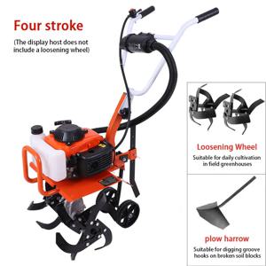 가솔린 마이크로 경운기 농업 정원 도구 가솔린 다기능 미니 타입 로타리 경운기 기계
