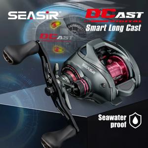 SEASIR DCAST DC 베이트캐스팅 낚시릴 디지털 제어 장거리 캐스팅 카본 와셔 황동 기어 7.3:1 7+1BB 최대 드래그 8.5kg