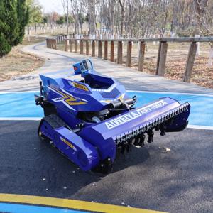 맞춤형 800/1000mm 원격 제어 플레일 잔디깎이 (블레이드 포함) 휘발유/디젤 엔진 로봇 잔디깎이 임업용 멀처