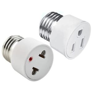 1pcs E27 EU 미국 변환기 램프 소켓 나사 LED 전구 조명 E27 유럽 미국 플러그 소켓 라이트 홀더 화이트