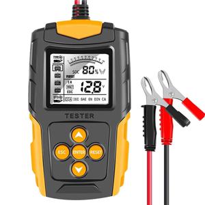 12V 24V 자동차 배터리 테스터 LCD 디지털 차량 크랭킹 충전 스캐너 진단 배터리 측정 분석기