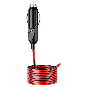 DC12V 24V 자동차 15A 남성 자동차 시가 라이터 소켓 플러그 커넥터 어댑터 안전 LED 표시 등 4m 와이어