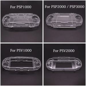 PS Vita PSV 1000 2000 PSP 용 투명 크리스탈 보호 케이스 하드 쉘 PSP1000 2000 3000 용 투명 보호 커버 이동
