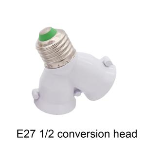 E27 1/2 변환 헤드 전구 소켓 크리 에이 티브 2-e27 램프 홀더 익스텐더 분배기 변환기 플러그