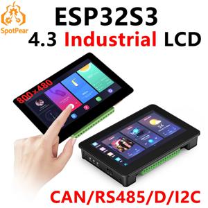 ESP32 S3 4.3인치 LCD(B) 800x480 캡티브 터치스크린 디스플레이 보드 LVGL(센서 포함) CAN I2C RS485