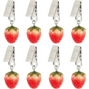 8 딸기 테이블 무게 행거 식탁보 무게 클립 테이블 천 무게 클립 수공예품 무게 클립 만들기 키트 세트