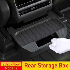 테슬라 모델 Y 주니퍼 2025 2026용 뒷좌석 수납함 정리함 센터 콘솔 박스 뒷좌석 쓰레기통 액세서리