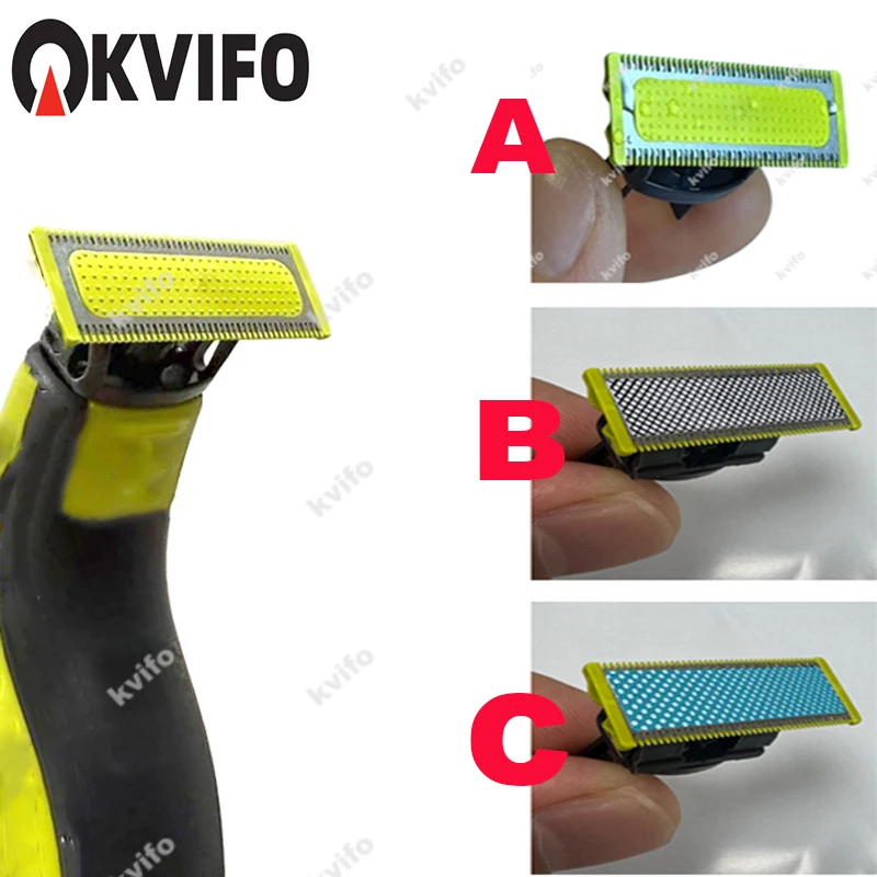 원블레이드&원블레이드 QP2520 QP2630 QP2515 QP2510 QP651 페이스 하이브리드 전기 수염 트리머용 면도기 모델 A/B/C 교체용 블레이드