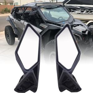 Maverick X3 사이드 미러 후면보기 레이싱 스타일 Can Am Maverick X3 XRS XDS MAX 오프로드 2017 2018 -2023과 호환 가능