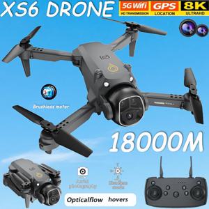 신제품 전문가용 XS6 8K 광각 HD 1080P WiFi FPV 접이식 RC 드론 고도 유지 기능 카메라 장난감 어린이 및 초보자 선물