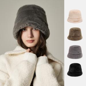 울혼방 퍼 버킷햇 오셀라 (4 colors)