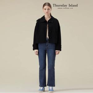 [정상가-419000원][Thursday Island] 하이넥 하프 코트(T238MCT231W)