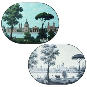 [메종드산드라] 플루메리아 OVAL MAX 테이블매트-PANORAMA