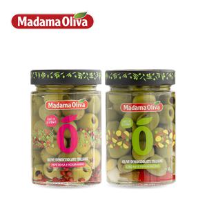 [마다마 올리바] 피티드 그린 올리브 칠리&레몬*1 핑크 페퍼&로즈마리*1