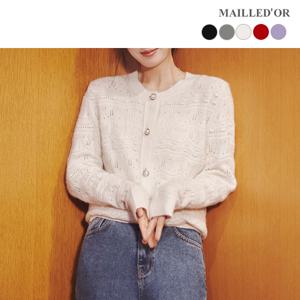 [홈쇼핑인기]라쿤 크로셰 펄 가디건 1종