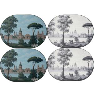 [메종드산드라] SET 플루메리아 OVAL MAX 테이블매트-PANORAMA