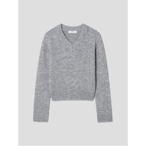 브이넥 풀오버  그레이