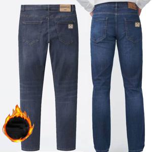 2장세트 블랙이글 빅사이즈 남성 기모 데님 청바지 작업복 캐주얼 두꺼운 스판 청바지