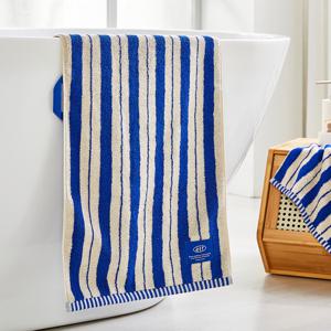 ETF 더블 스트라이프 세면타월 BLUE 40X80cm 190g