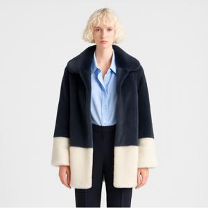 [최초가2,800,000]컬러블럭 프리미엄 밍크 하프코트_MNCT251002