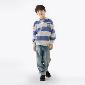 타미힐피거 바시티 스트라이프 버튼 후디 (T42F7KKO520BT1C6D)