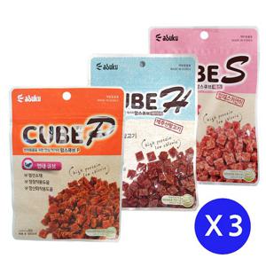 맘스큐브 60g x 3개 말고기 / 연어 / 명태  애견간식
