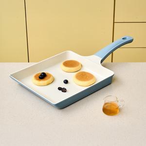 버터쿡 세라믹코팅 인덕션겸용 사각계란말이팬 22x26cm 블루