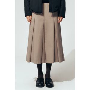 [epigram]  [여성] 코튼피치 플리츠 스커트  EFKAW24301BEX