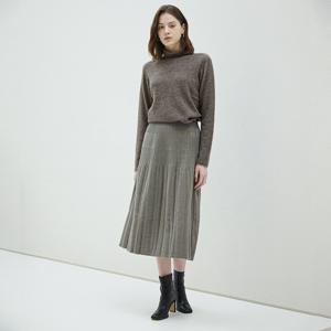 [최초가 178000원] 우븐 플레어 플리츠 스커트_YI10WRPSK01
