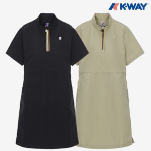 [정가:199,000] 까웨 여성 우븐 아노락 반팔 원피스 Y242BWO360