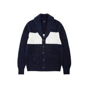 투톤 케이블 블레이저 가디건 (네이비) (BBWCMF8488QES)