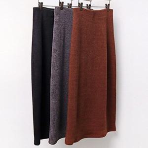 스판 H라인 니트 롱스커트 빅사이즈 21S3778