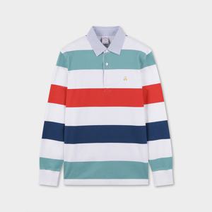 [정상가 199000원] 와이드 스트라이프 럭비셔츠 (멀티) (BBNTMF90597FS)