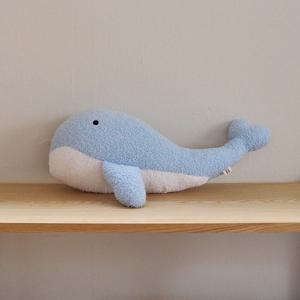 귀여운 애착인형 웨일즈 모양쿠션