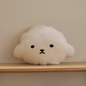 귀여운 애착인형 비숑 모양쿠션